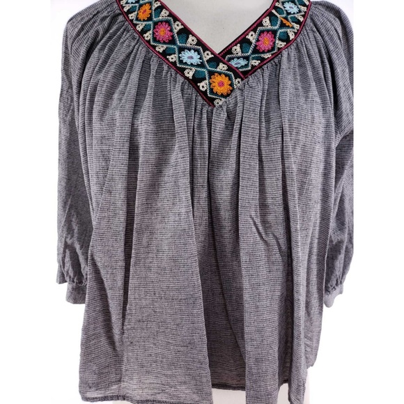 Anthropologie Eri + Ali Oversize Crop Top - Picture 2 of 7